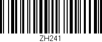 Código de barras (EAN, GTIN, SKU, ISBN): 'ZH241'