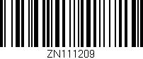 Código de barras (EAN, GTIN, SKU, ISBN): 'ZN111209'