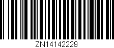 Código de barras (EAN, GTIN, SKU, ISBN): 'ZN14142229'