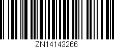 Código de barras (EAN, GTIN, SKU, ISBN): 'ZN14143266'