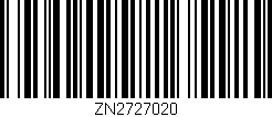 Código de barras (EAN, GTIN, SKU, ISBN): 'ZN2727020'