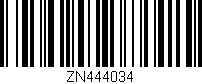 Código de barras (EAN, GTIN, SKU, ISBN): 'ZN444034'