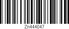Código de barras (EAN, GTIN, SKU, ISBN): 'ZN444047'
