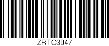 Código de barras (EAN, GTIN, SKU, ISBN): 'ZRTC3047'