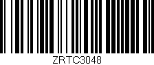 Código de barras (EAN, GTIN, SKU, ISBN): 'ZRTC3048'