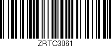 Código de barras (EAN, GTIN, SKU, ISBN): 'ZRTC3061'