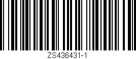 Código de barras (EAN, GTIN, SKU, ISBN): 'ZS436431-1'