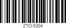 Código de barras (EAN, GTIN, SKU, ISBN): 'ZTO-5304'