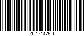 Código de barras (EAN, GTIN, SKU, ISBN): 'ZU171475-1'