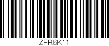 Código de barras (EAN, GTIN, SKU, ISBN): 'Zfr6k11'