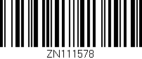 Código de barras (EAN, GTIN, SKU, ISBN): 'Zn111578'