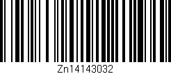 Código de barras (EAN, GTIN, SKU, ISBN): 'Zn14143032'