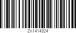 Código de barras (EAN, GTIN, SKU, ISBN): 'Zn1414324'