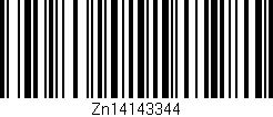 Código de barras (EAN, GTIN, SKU, ISBN): 'Zn14143344'