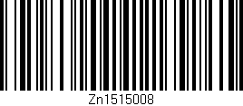 Código de barras (EAN, GTIN, SKU, ISBN): 'Zn1515008'