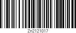 Código de barras (EAN, GTIN, SKU, ISBN): 'Zn2121017'