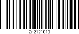 Código de barras (EAN, GTIN, SKU, ISBN): 'Zn2121018'