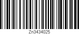 Código de barras (EAN, GTIN, SKU, ISBN): 'Zn3434025'