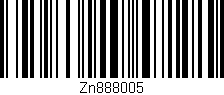 Código de barras (EAN, GTIN, SKU, ISBN): 'Zn888005'