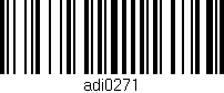 Código de barras (EAN, GTIN, SKU, ISBN): 'adi0271'