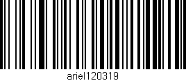 Código de barras (EAN, GTIN, SKU, ISBN): 'ariel120319'