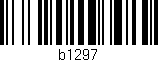 Código de barras (EAN, GTIN, SKU, ISBN): 'b1297'