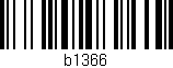 Código de barras (EAN, GTIN, SKU, ISBN): 'b1366'