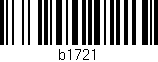 Código de barras (EAN, GTIN, SKU, ISBN): 'b1721'