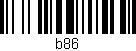 Código de barras (EAN, GTIN, SKU, ISBN): 'b86'