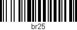 Código de barras (EAN, GTIN, SKU, ISBN): 'br25'