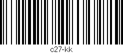 Código de barras (EAN, GTIN, SKU, ISBN): 'c27-kk'