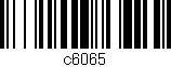 Código de barras (EAN, GTIN, SKU, ISBN): 'c6065'