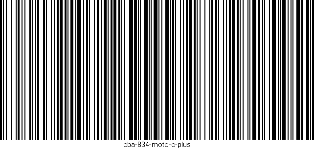 Código de barras (EAN, GTIN, SKU, ISBN): 'cba-834-moto-c-plus'