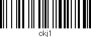 Código de barras (EAN, GTIN, SKU, ISBN): 'ckj1'
