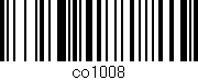 Código de barras (EAN, GTIN, SKU, ISBN): 'co1008'