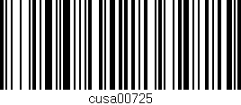 Código de barras (EAN, GTIN, SKU, ISBN): 'cusa00725'