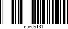 Código de barras (EAN, GTIN, SKU, ISBN): 'dbed5161'