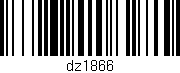 Código de barras (EAN, GTIN, SKU, ISBN): 'dz1866'