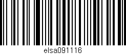 Código de barras (EAN, GTIN, SKU, ISBN): 'elsa091116'