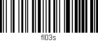 Código de barras (EAN, GTIN, SKU, ISBN): 'fl03s'