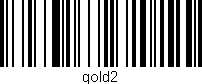Código de barras (EAN, GTIN, SKU, ISBN): 'gold2'