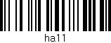 Código de barras (EAN, GTIN, SKU, ISBN): 'ha11'