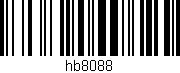 Código de barras (EAN, GTIN, SKU, ISBN): 'hb8088'