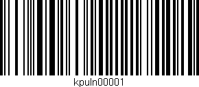 Código de barras (EAN, GTIN, SKU, ISBN): 'kpuln00001'