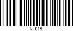 Código de barras (EAN, GTIN, SKU, ISBN): 'le-015'