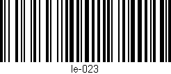 Código de barras (EAN, GTIN, SKU, ISBN): 'le-023'