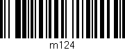 Código de barras (EAN, GTIN, SKU, ISBN): 'm124'