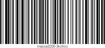 Código de barras (EAN, GTIN, SKU, ISBN): 'massa3200-3kchoc'