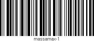 Código de barras (EAN, GTIN, SKU, ISBN): 'massamax-1'