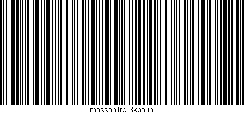 Código de barras (EAN, GTIN, SKU, ISBN): 'massanitro-3kbaun'